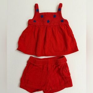 Cat & Jack Red Baby Outfit